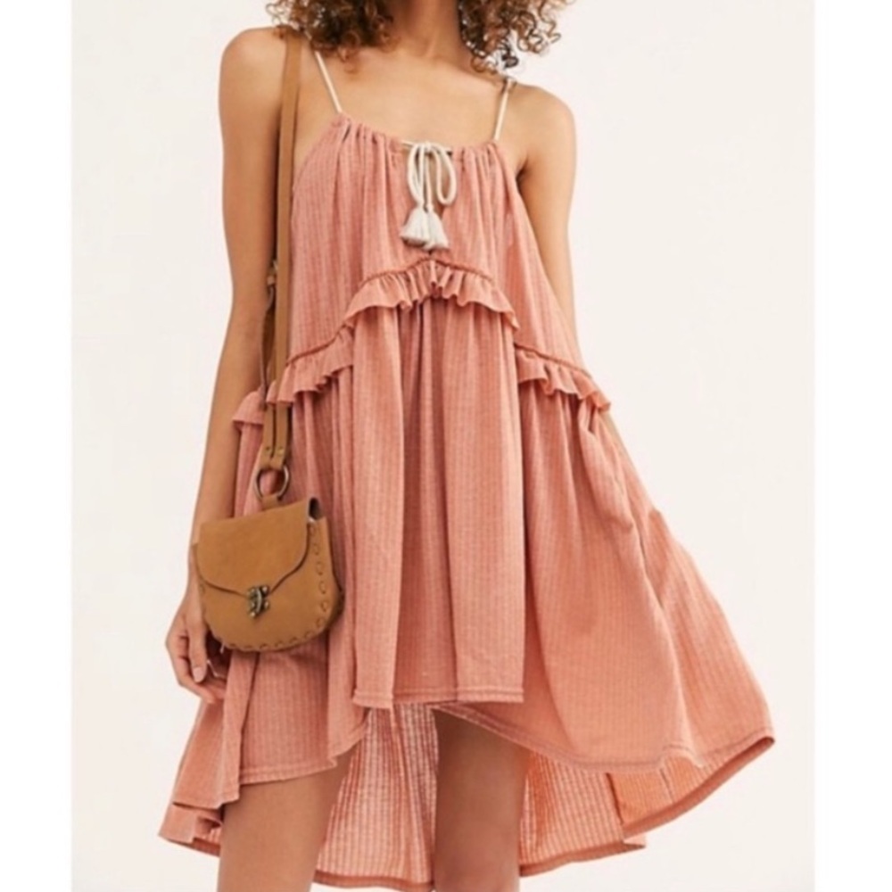 Free People Beach Rosaline Linen Blend Tunic Size Medium